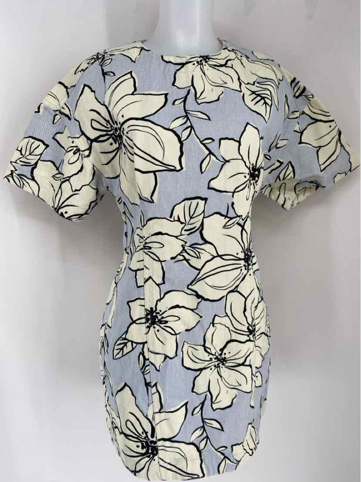 Size S Blue Print Dress