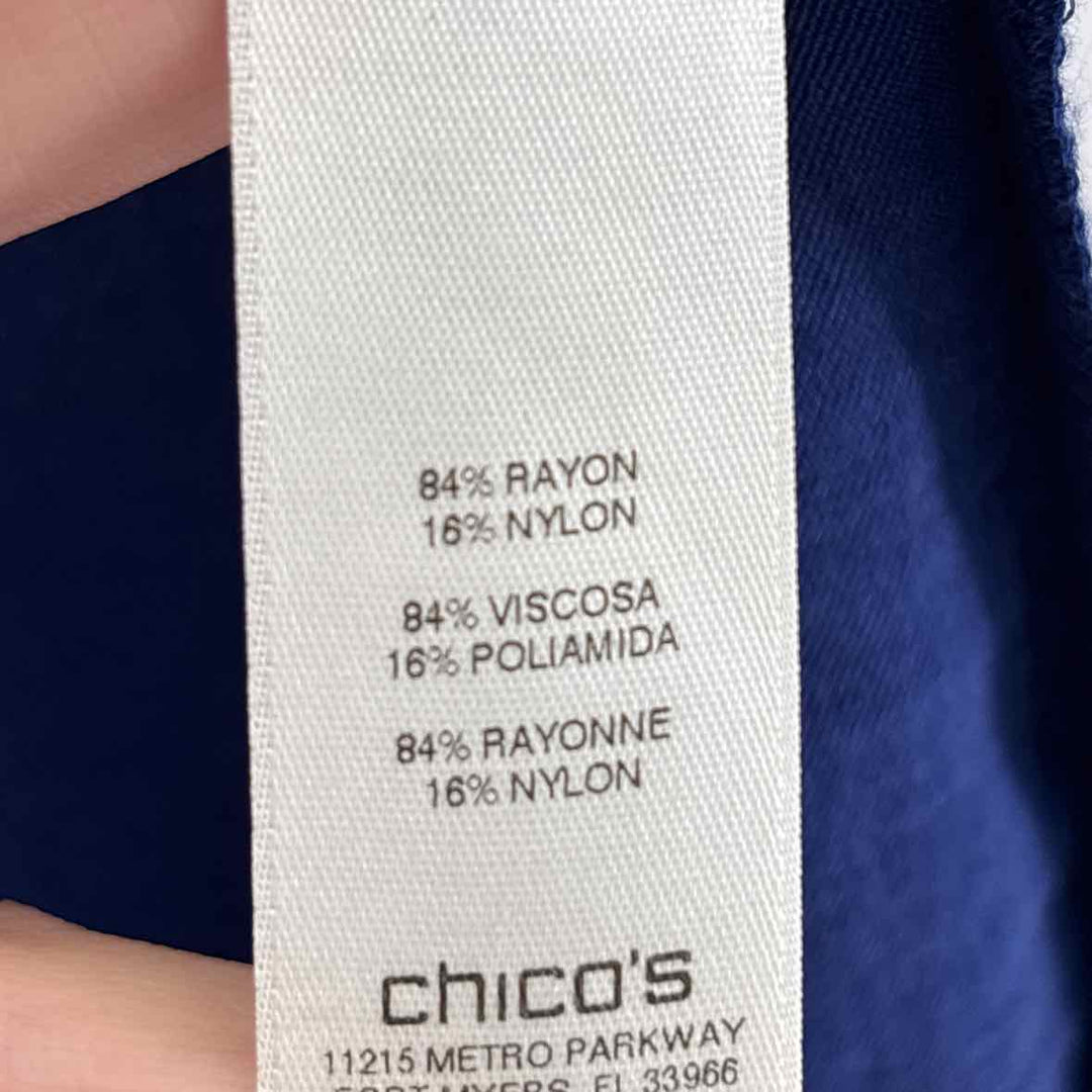 Size 3 Chico's Royal Blue Jacket
