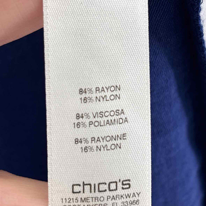 Size 3 Chico's Royal Blue Jacket