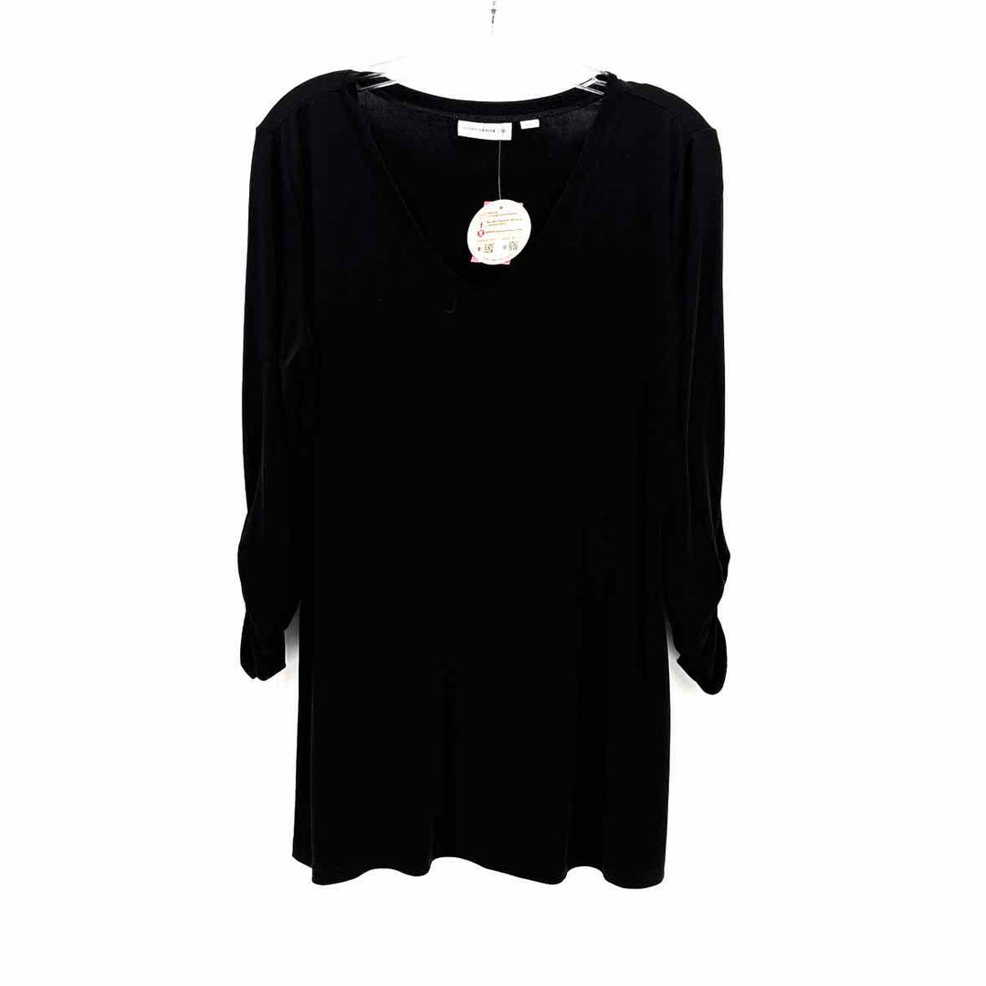 Size M SUSAN GRAVER Black Knit Shirt