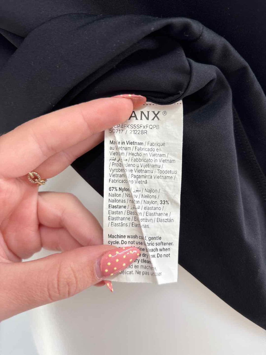 Size 3X SPANX Black Shirt