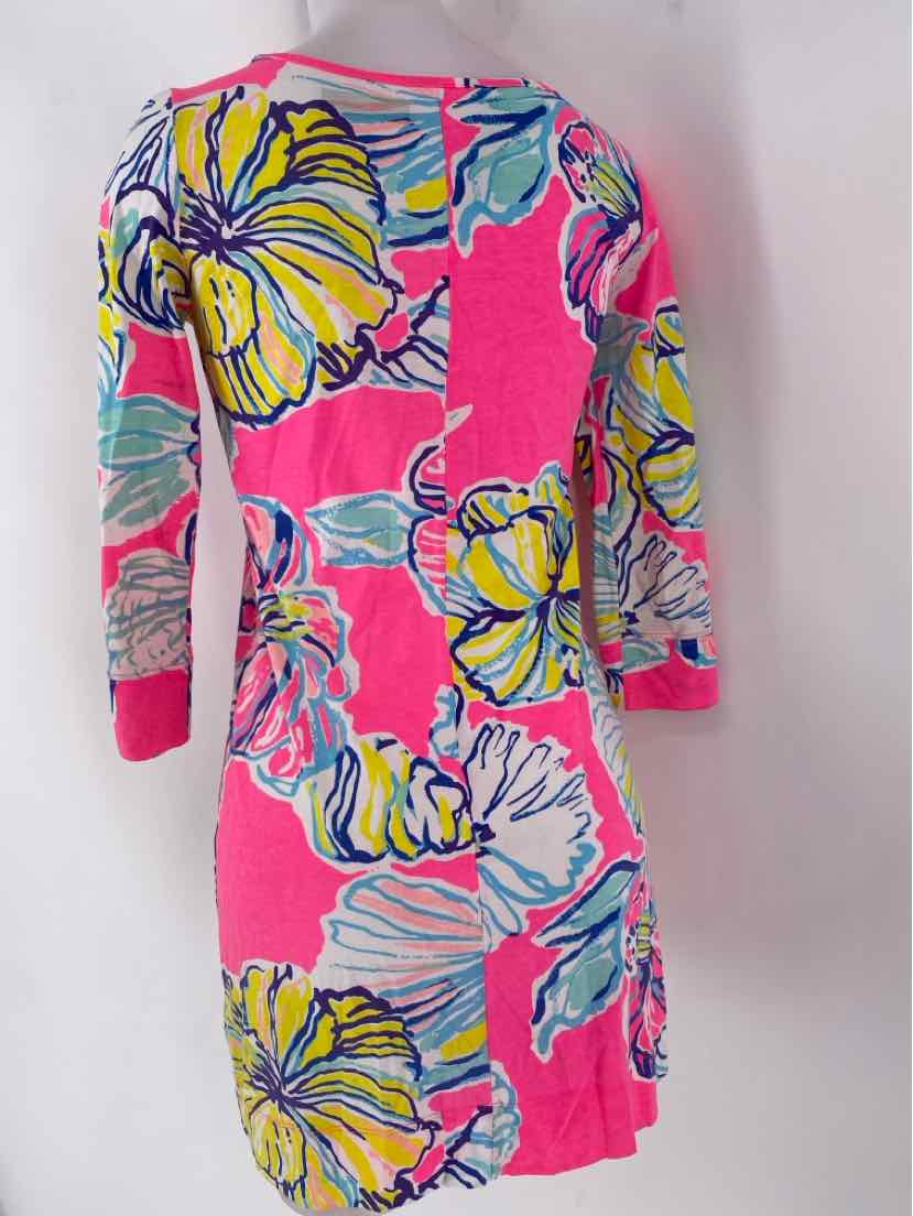 Size 2 Lilly Pulitzer Navy Print Dress