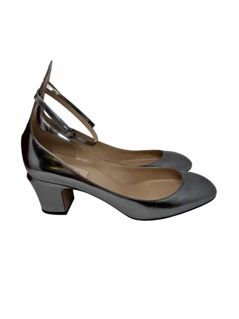 Shoe Size 41 VALENTINO Silver Pumps