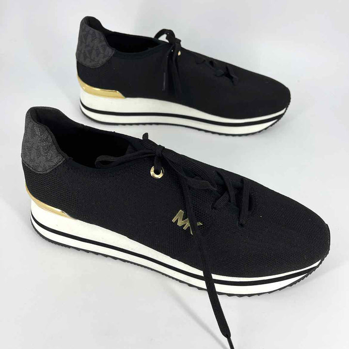 Shoe Size 10 Michael Kors Black Knit Sneakers