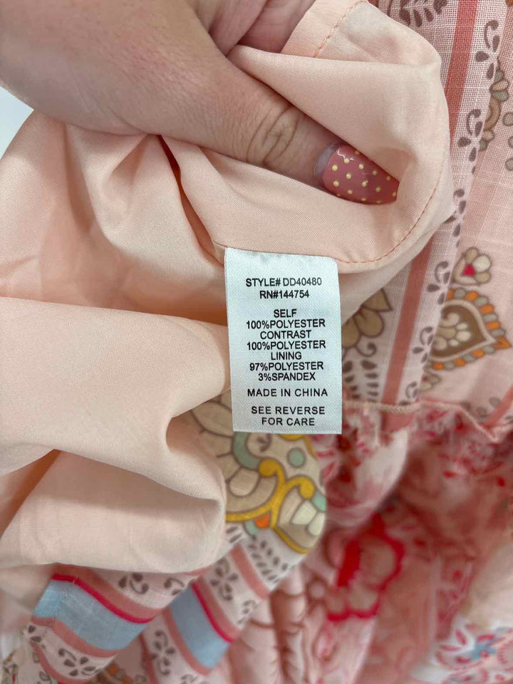 Size L DAVI & DANI Peach Dress