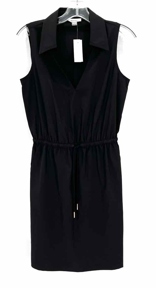 Size 4 Calvin Klein Black Dress