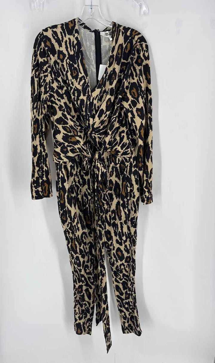 Size L DIANE VON FURSTENBERG Brown Romper