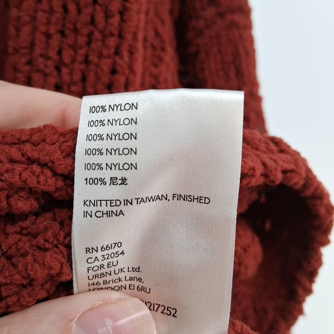 Size S WE THE FREE Burgundy Knit Sweater