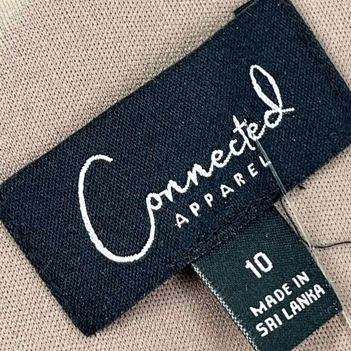 Size 10 CONNECTED APPAREL Gold Dress