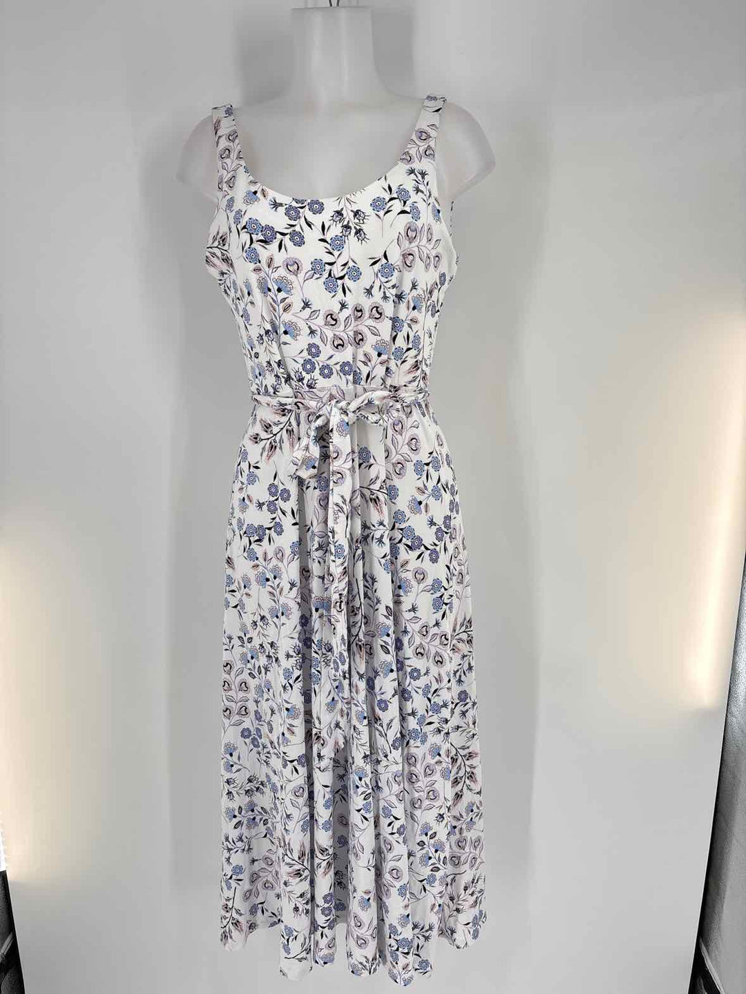 Size M LOFT White Print Dress