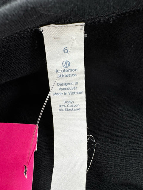 Size 6 Lululemon Black Shirt