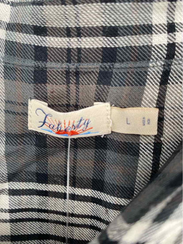 Size L FAHERTY gray print Shirt