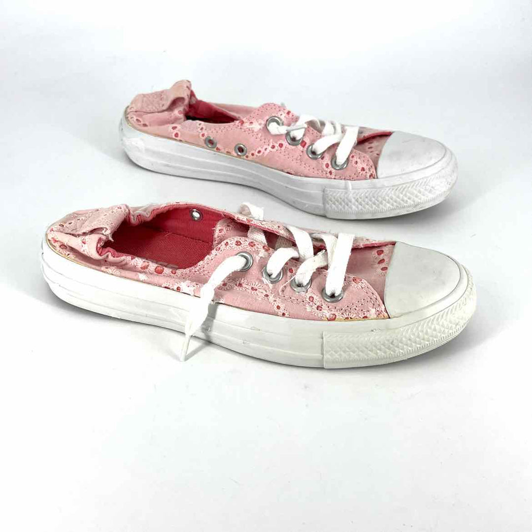 Shoe Size 6 Converse Pale Pink Canvas Sneakers