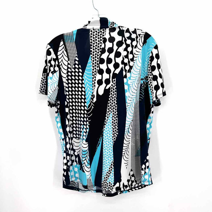 Size M Chico's Blue Print Shirt