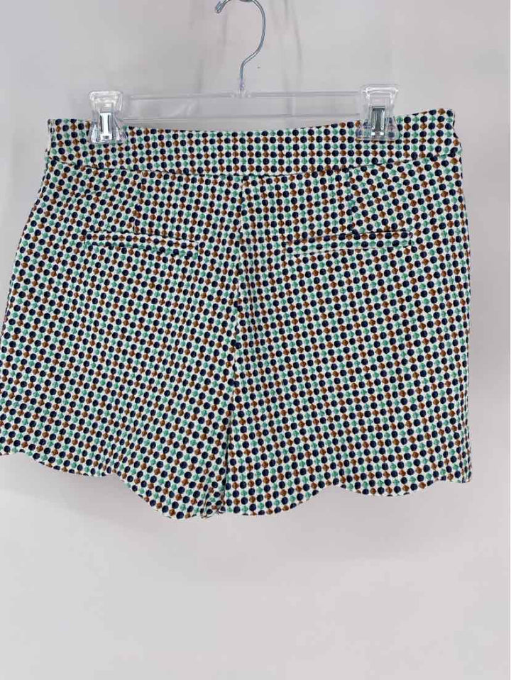 Size 6 Anthropologie Blue Print Shorts