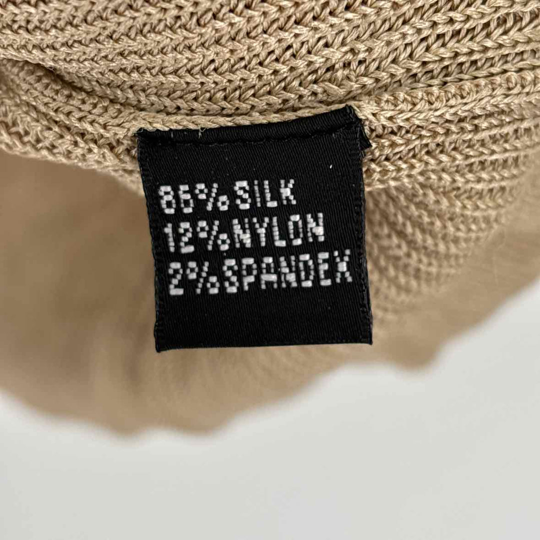 Size X ELLEN TRACY Beige Knit Shirt