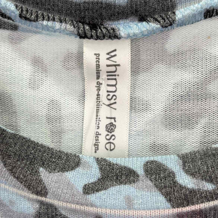 Size L Blue Print Sweater