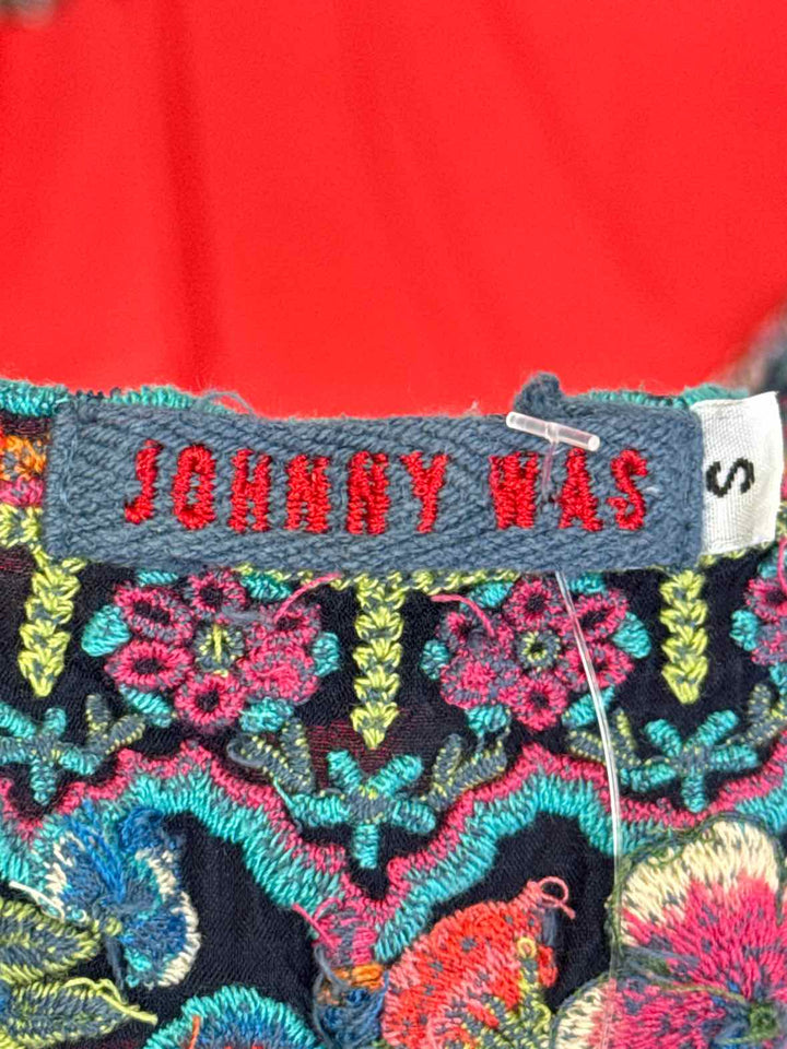 Size S Johnny Was Navy Dress