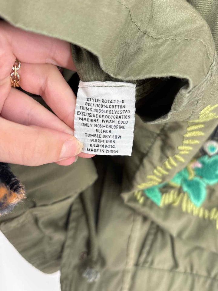 Size M Johnny Was Olive Shirt