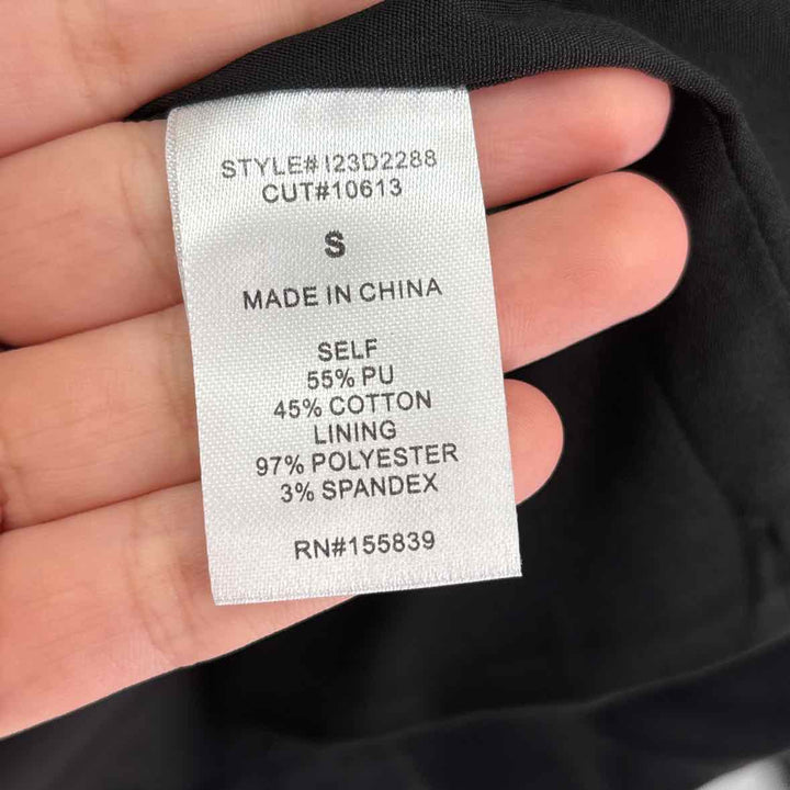 Size S Black Leather Jacket