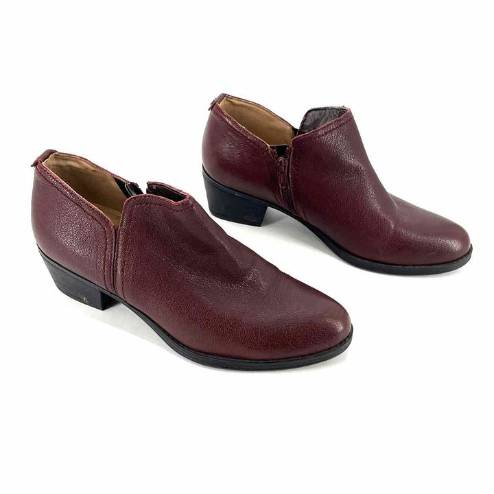 Shoe Size 8 Naturalizer Burgundy Leather Boots