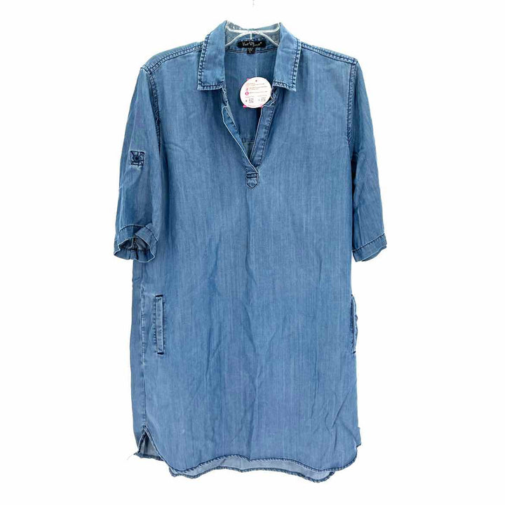 Size L VELVET HEART Blue Chambray Dress