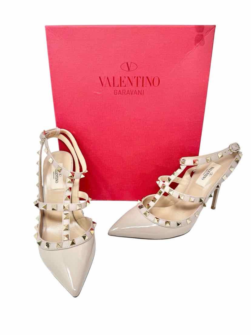 Shoe Size 8.5 VALENTINO Tan Luxury - Heels