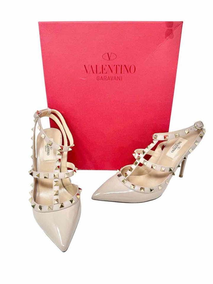 Shoe Size 8.5 VALENTINO Tan Luxury - Heels