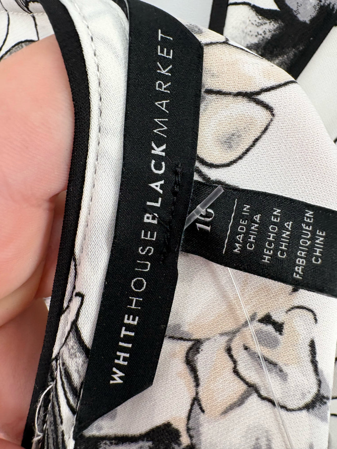 Size 10 White House Black Market White Shirt