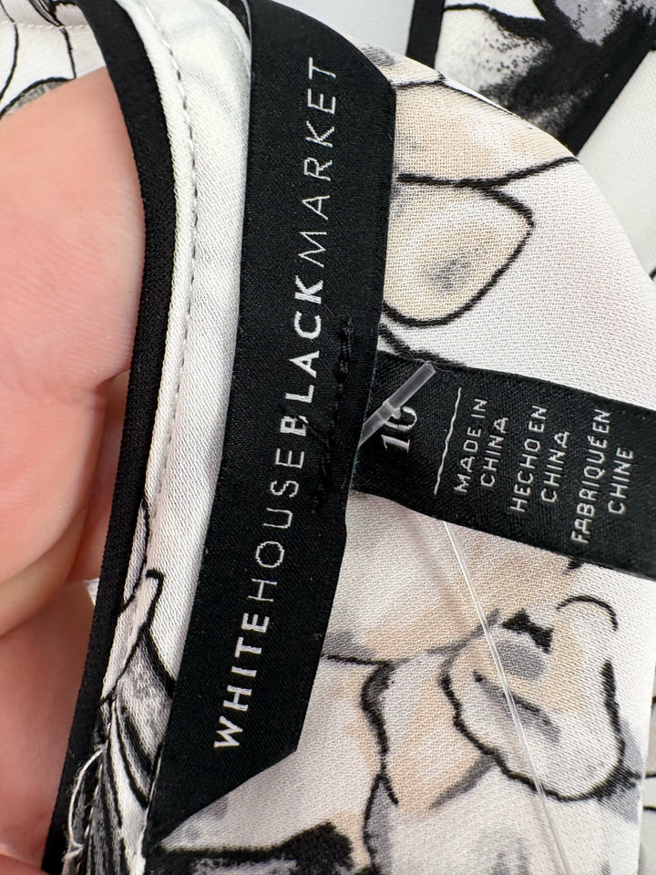 Size 10 White House Black Market White Shirt