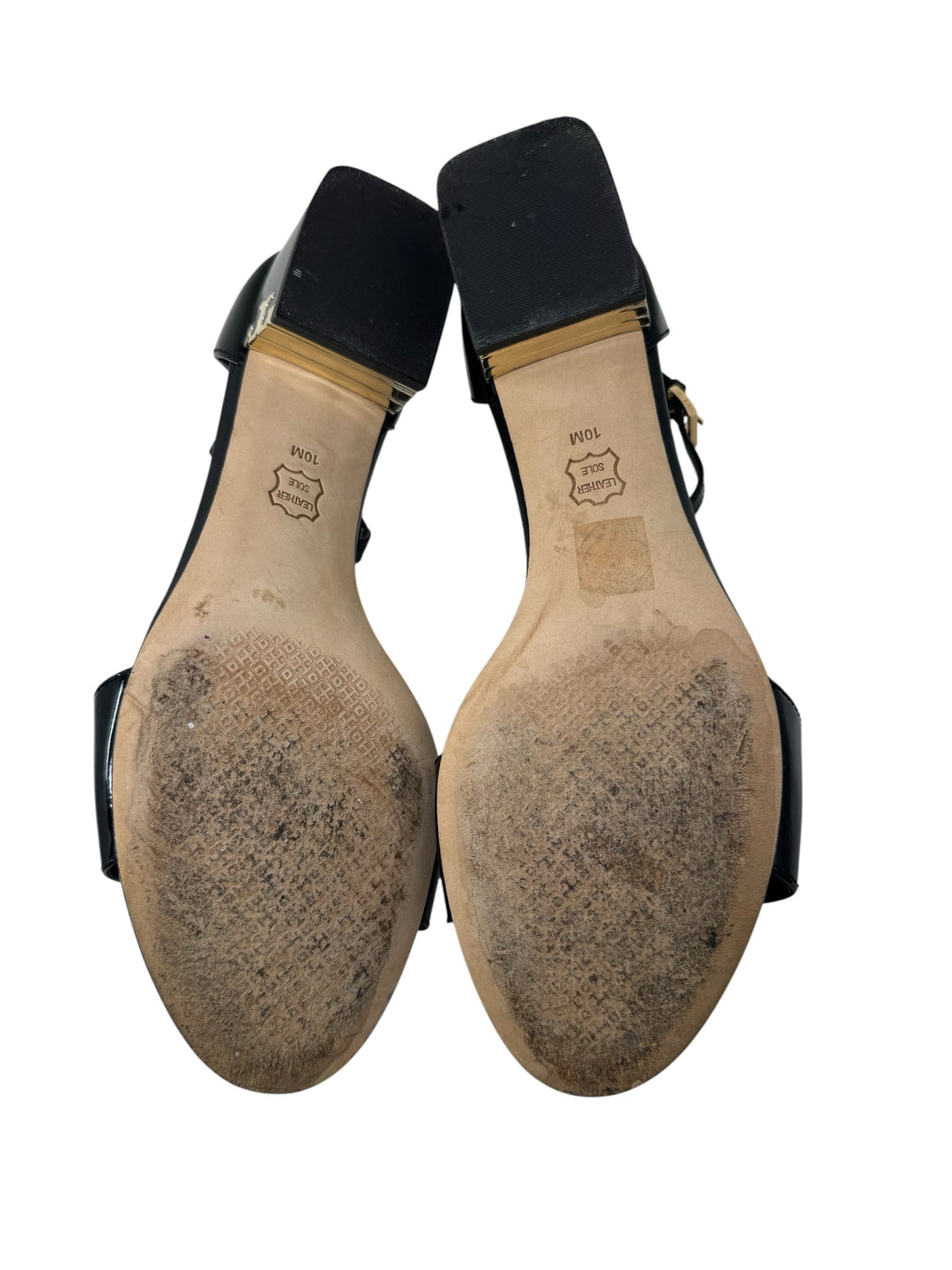 Shoe Size 10 Tory Burch Black PATENT Sandals