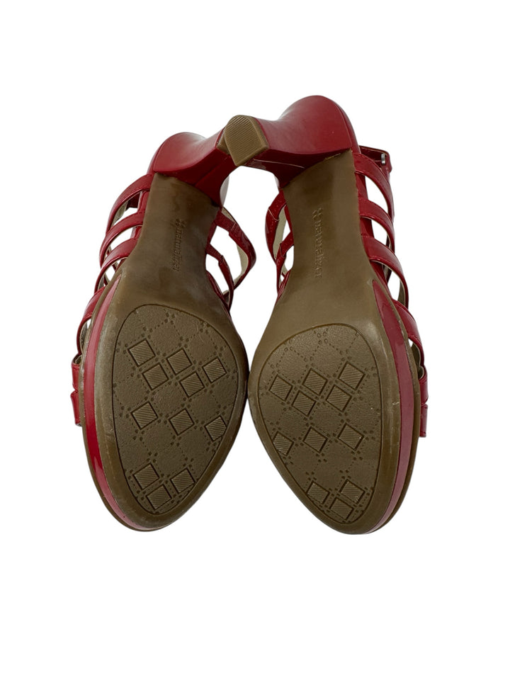 Shoe Size 7 Naturalizer Red PATENT Sandals