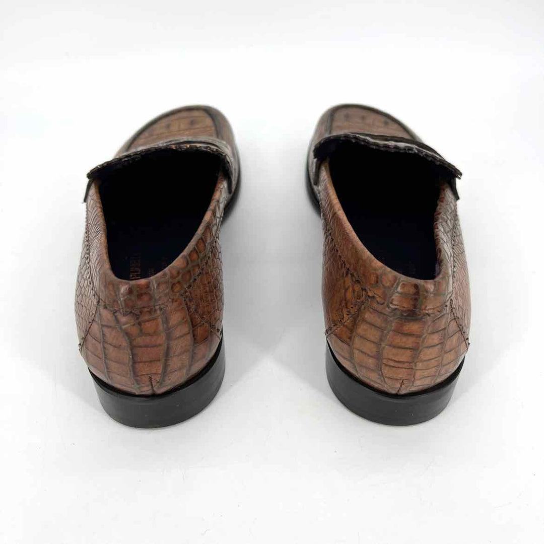 Shoe Size 5.5 DONALD PLINER Brown Leather Loafers