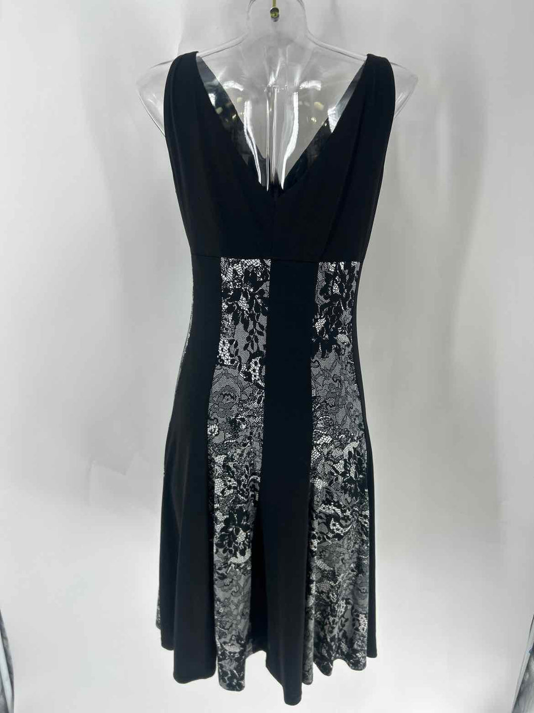 Size 14 Black Print Dress