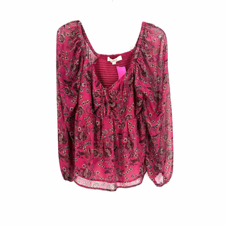 Size 10 LOFT PINK PRINT Shirt