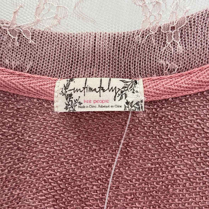 Size S FREE PEOPLE Mauve Shirt