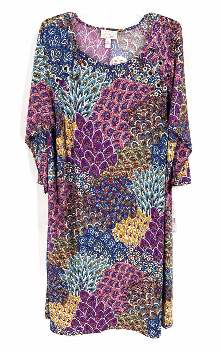 Size 3X Multi-Color Knit Dress