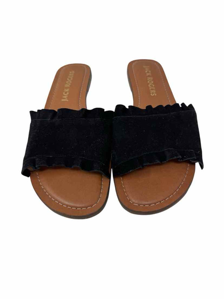 Shoe Size 9.5 Jack Rogers Black Suede Sandals