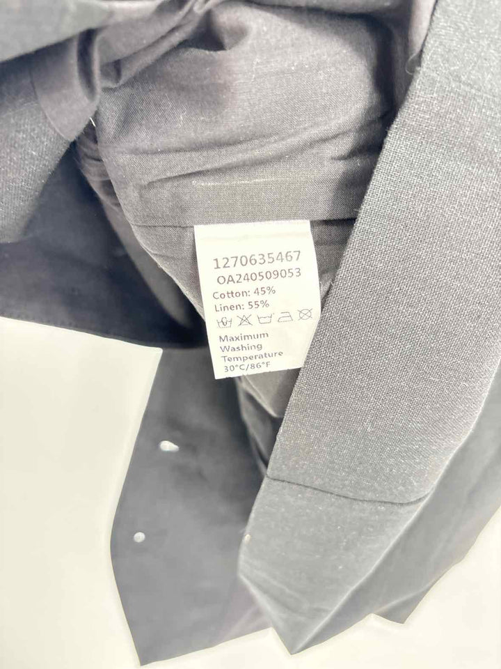Size M Black Linen Vest