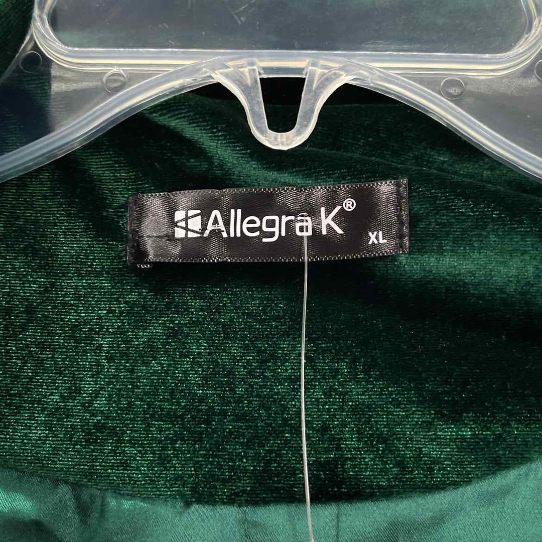 Size XL Green Velour Jacket