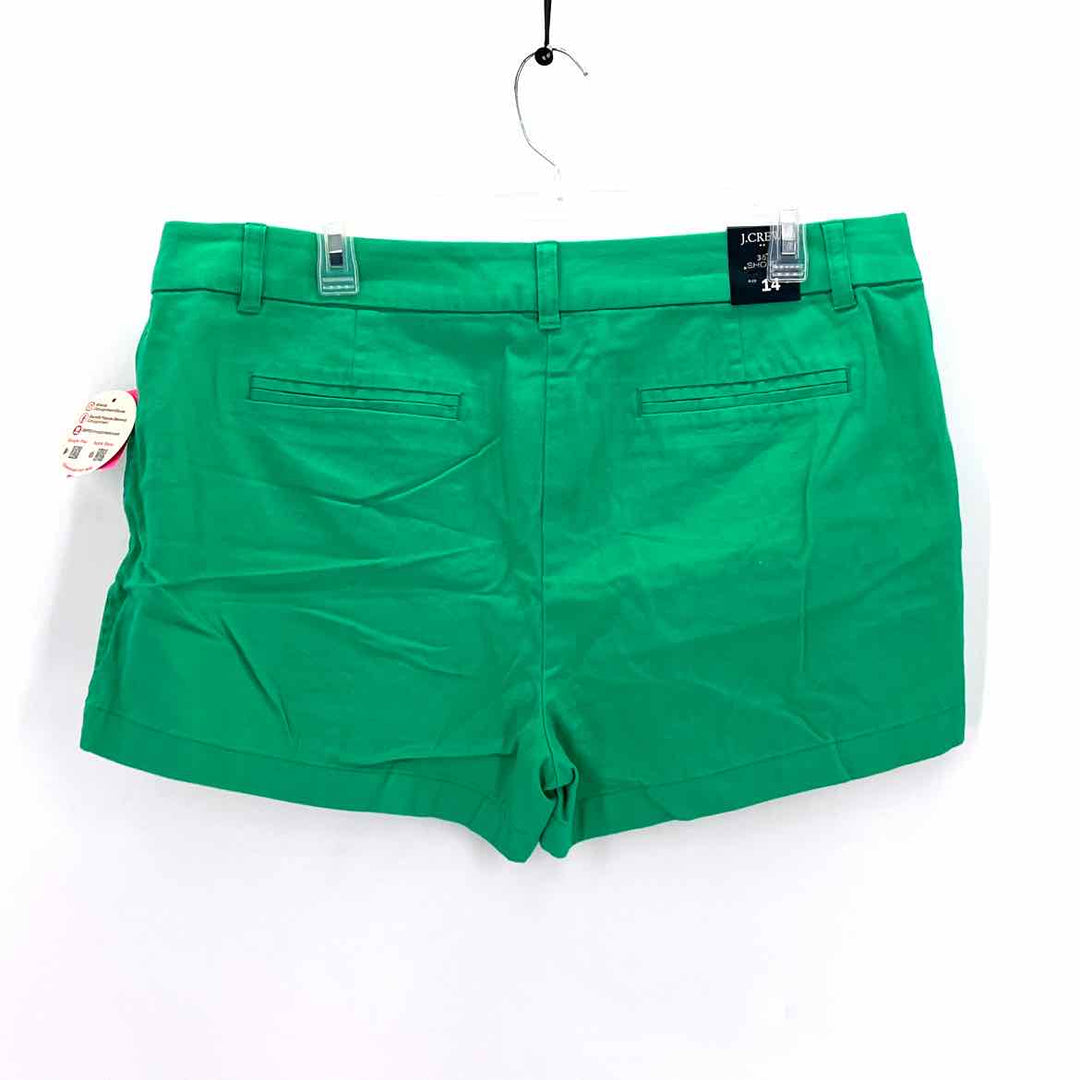 Size 14 J Crew Green Twill Shorts