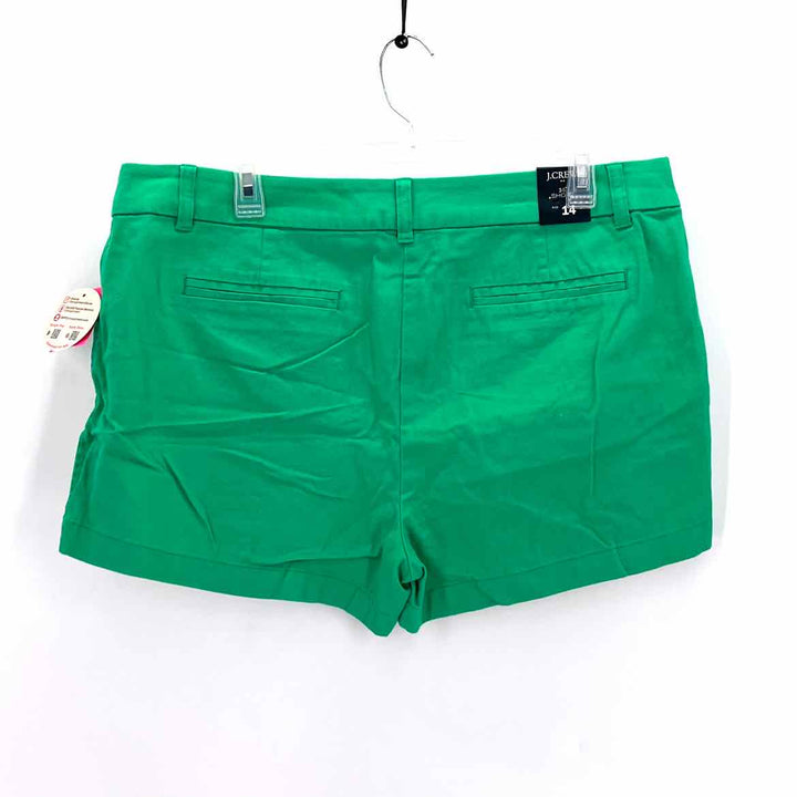 Size 14 J Crew Green Twill Shorts
