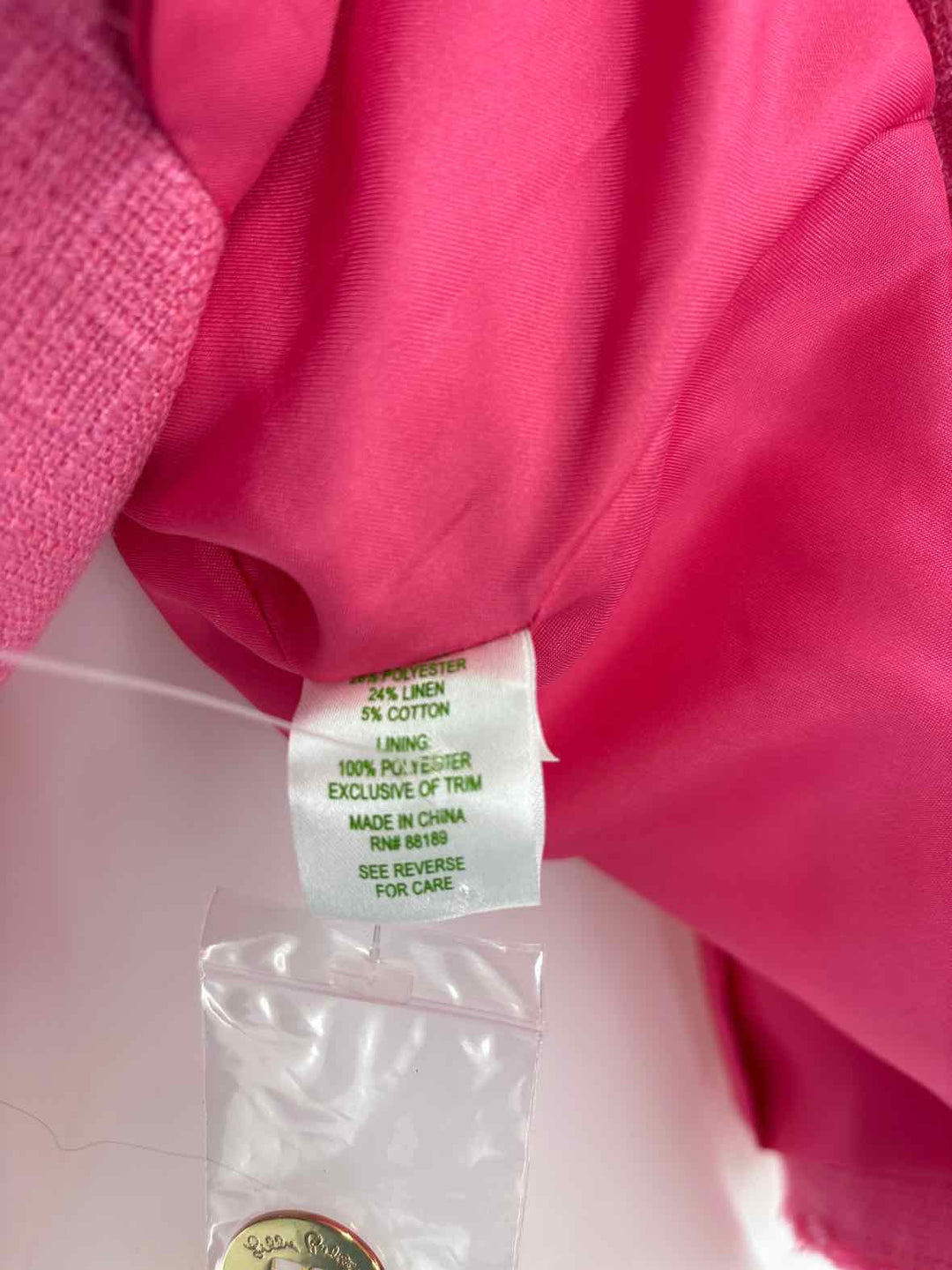 Size XL Lilly Pulitzer Fuschia Blazer