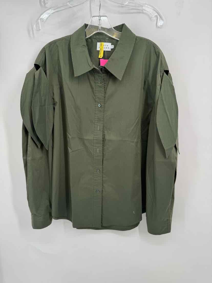 Size XL TANYA TAYLOR Olive Shirt