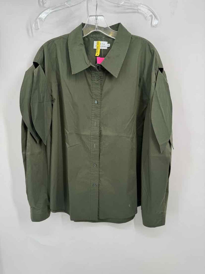 Size XL TANYA TAYLOR Olive Shirt