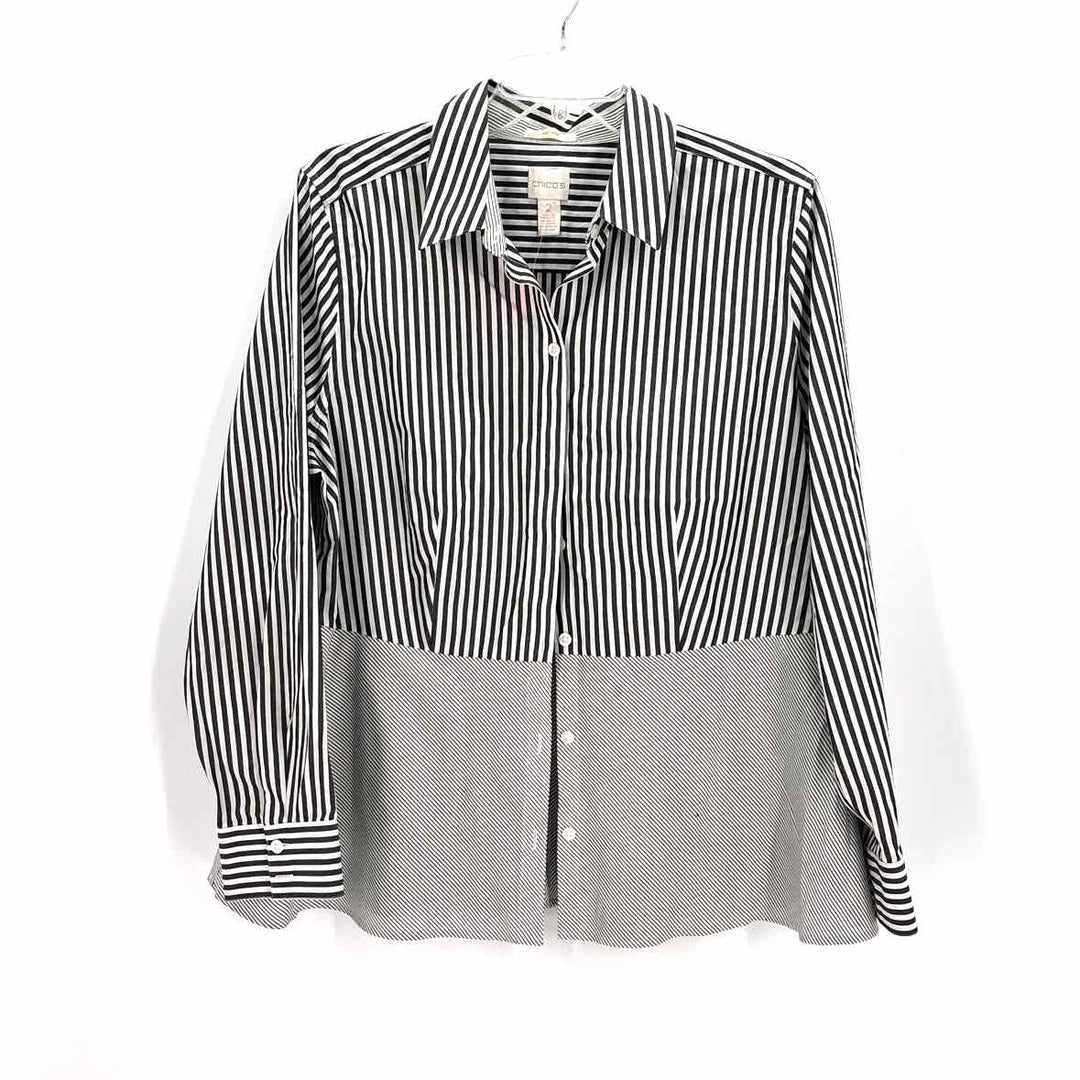 Size L Chico's Gray Shirt