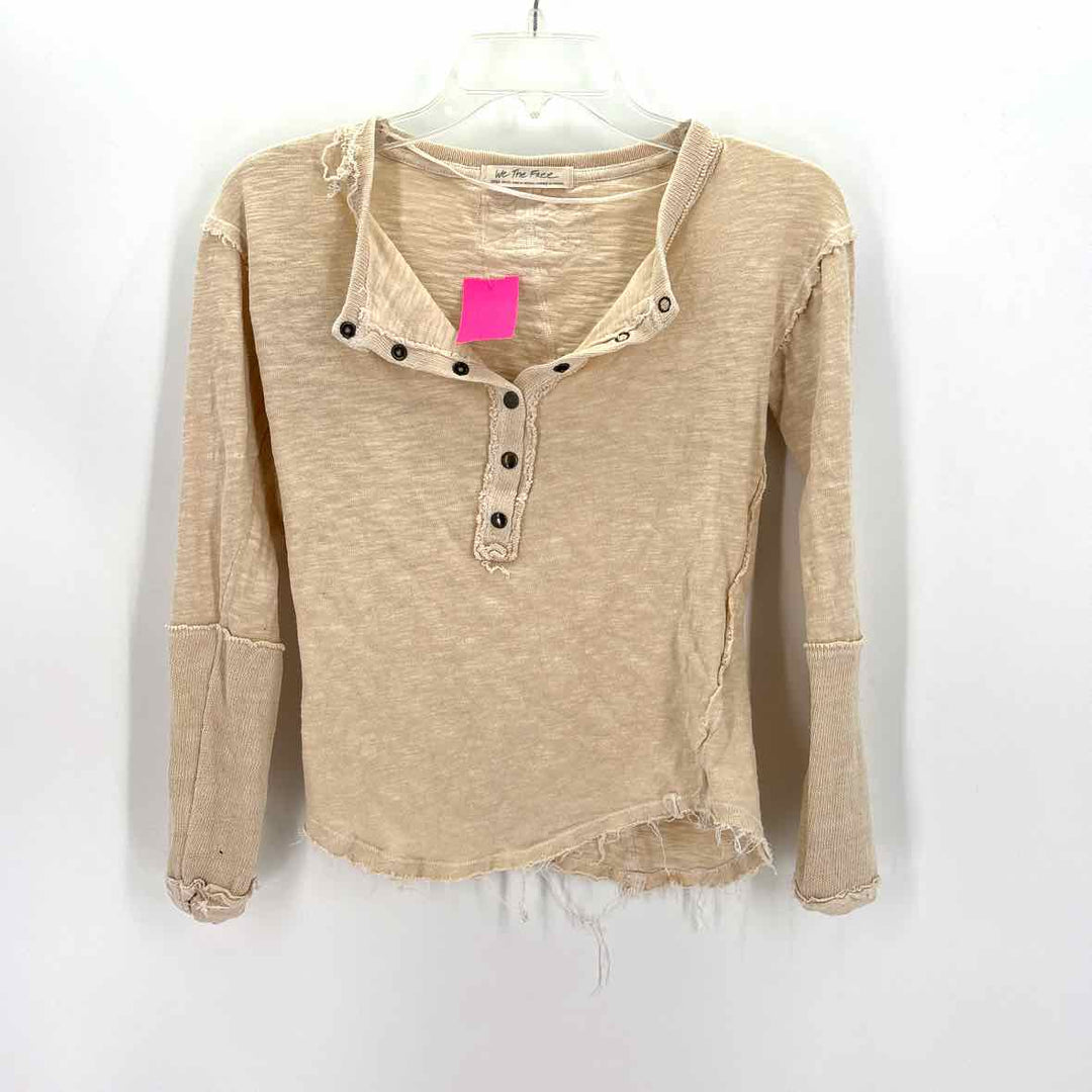 Size XS WE THE FREE Tan Cotton Shirt