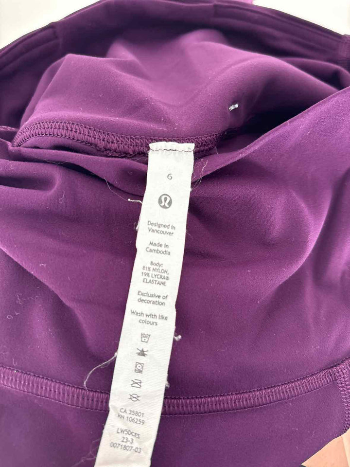 Size 6 Lululemon Purple Pants