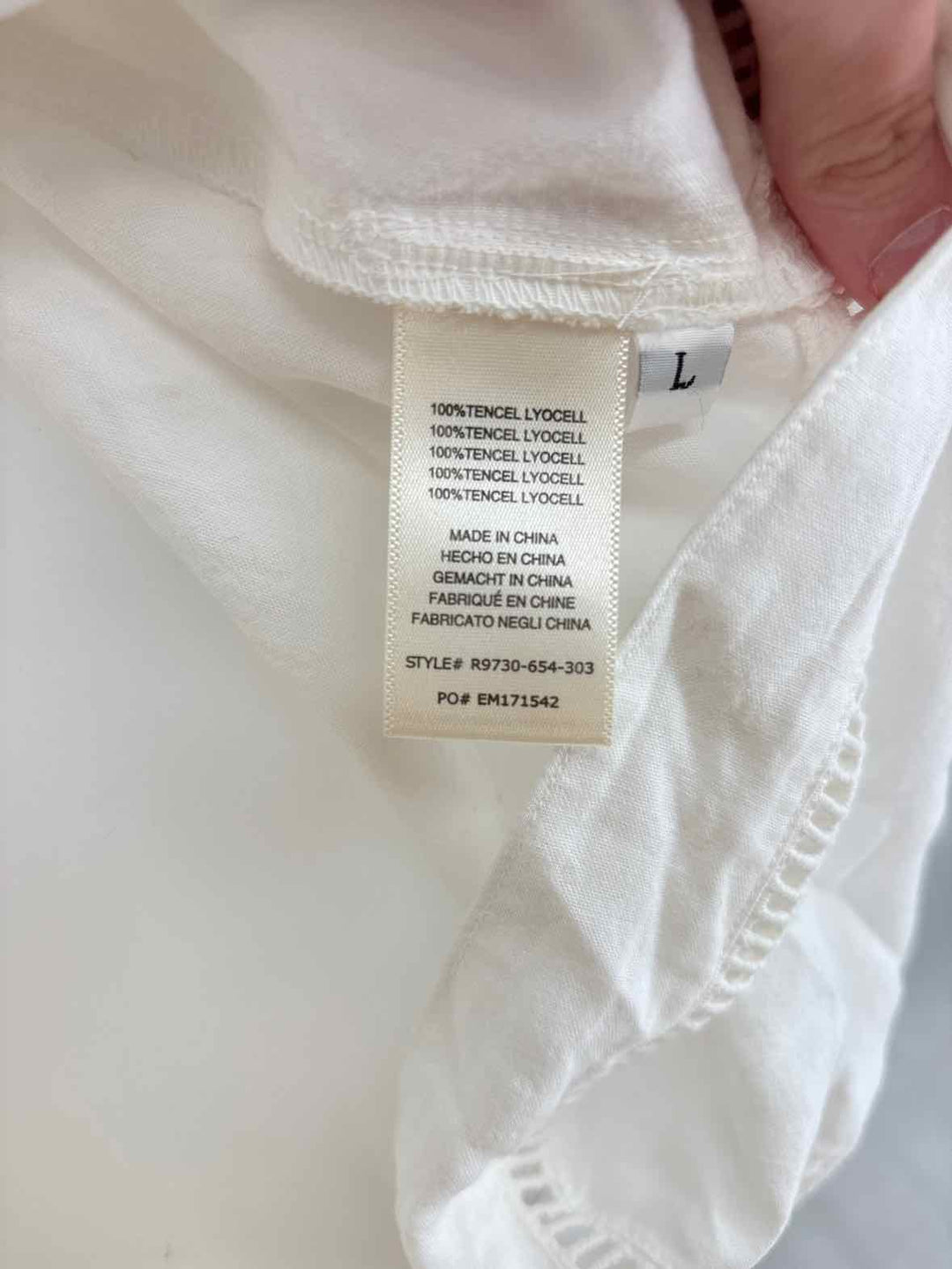 Size L CLOTH & STONE White Shirt