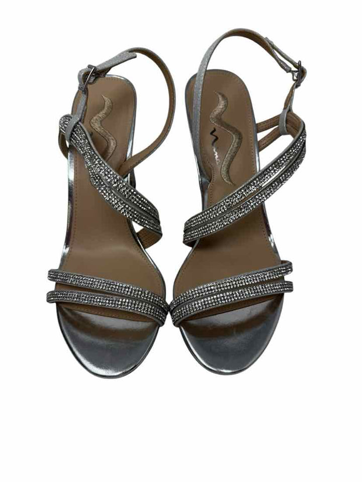 Shoe Size 8.5 Nine West Silver Sandals